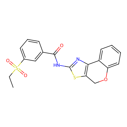N-(4H-chromeno[4,3-d]thiazol-2-yl)-3-(ethylsulfonyl)benzamide structure