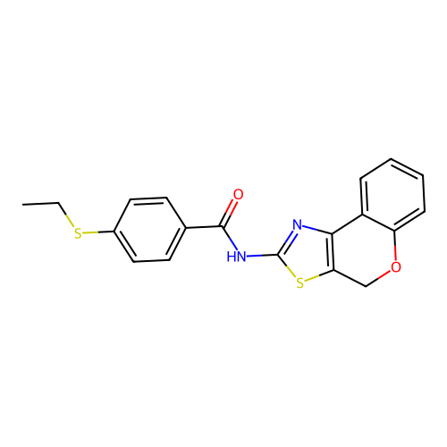 N-(4H-chromeno[4,3-d]thiazol-2-yl)-4-(ethylthio)benzamide structure