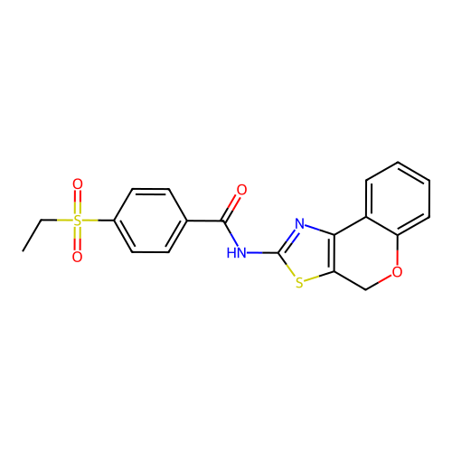 N-(4H-chromeno[4,3-d]thiazol-2-yl)-4-(ethylsulfonyl)benzamide structure