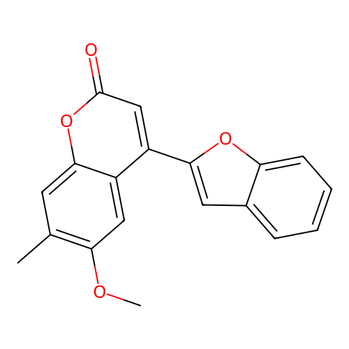 4-(1-benzofuran-2-yl)-6-methoxy-7-methyl-2H-chromen-2-one structure