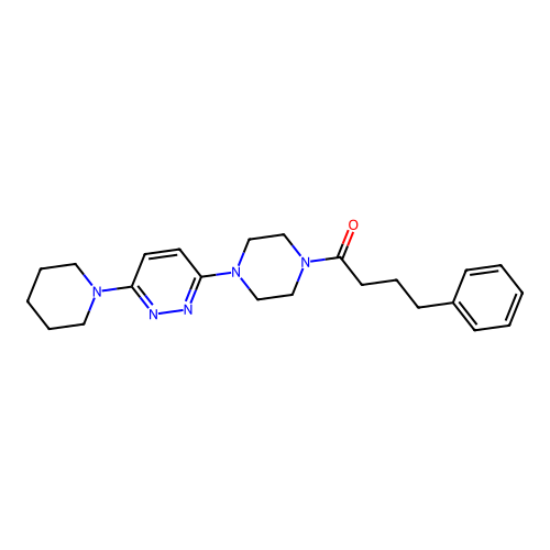 4-Phenyl-1-[4-(6-piperidin-1-ylpyridazin-3-yl)piperazin-1-yl]butan-1-one structure