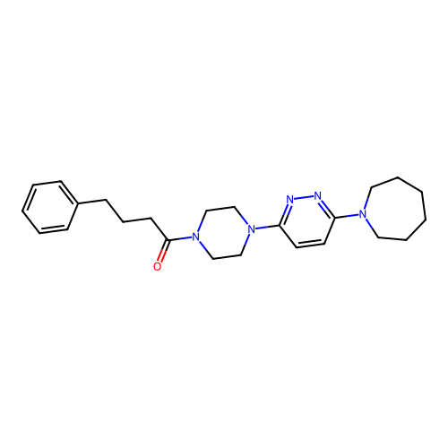 1-{4-[6-(Azepan-1-yl)pyridazin-3-yl]piperazin-1-yl}-4-phenylbutan-1-one structure
