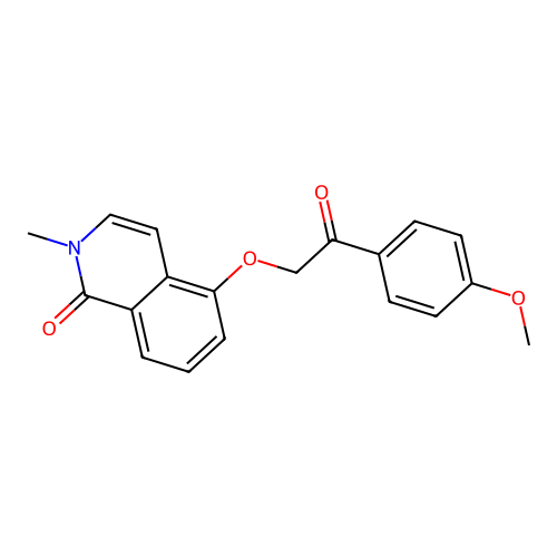 5-[2-(4-Methoxyphenyl)-2-oxoethoxy]-2-methylisoquinolin-1-one structure