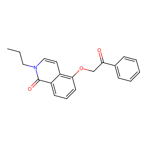 5-(2-oxo-2-phenylethoxy)-2-propylisoquinolin-1(2H)-one structure