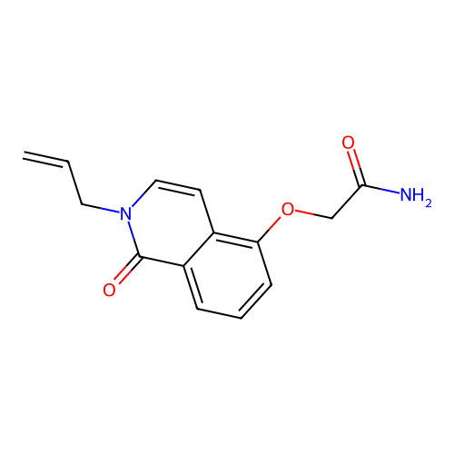 2-(1-Oxo-2-prop-2-enylisoquinolin-5-yl)oxyacetamide structure