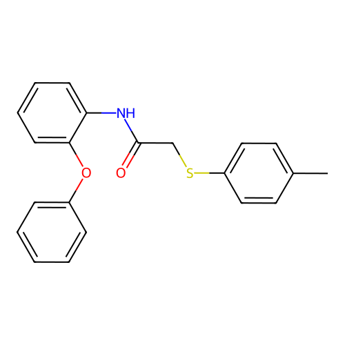N-(2-phenoxyphenyl)-2-(p-tolylthio)acetamide structure