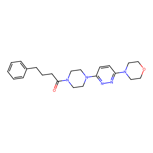 1-(4-(6-Morpholinopyridazin-3-yl)piperazin-1-yl)-4-phenylbutan-1-one structure