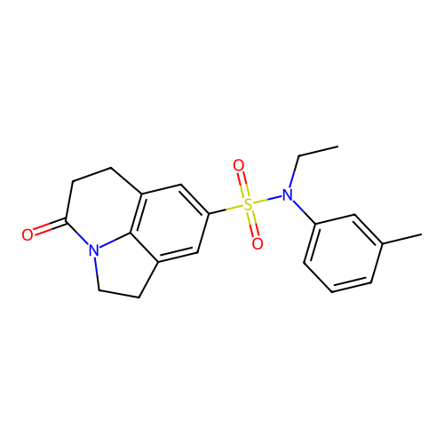 N-ethyl-4-oxo-N-(m-tolyl)-2,4,5,6-tetrahydro-1H-pyrrolo[3,2,1-ij]quinoline-8-sulfonamide structure