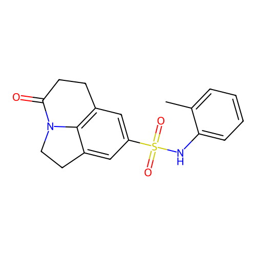 4-oxo-N-(o-tolyl)-2,4,5,6-tetrahydro-1H-pyrrolo[3,2,1-ij]quinoline-8-sulfonamide structure