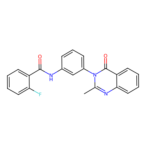 2-fluoro-N-[3-(2-methyl-4-oxoquinazolin-3-yl)phenyl]benzamide structure