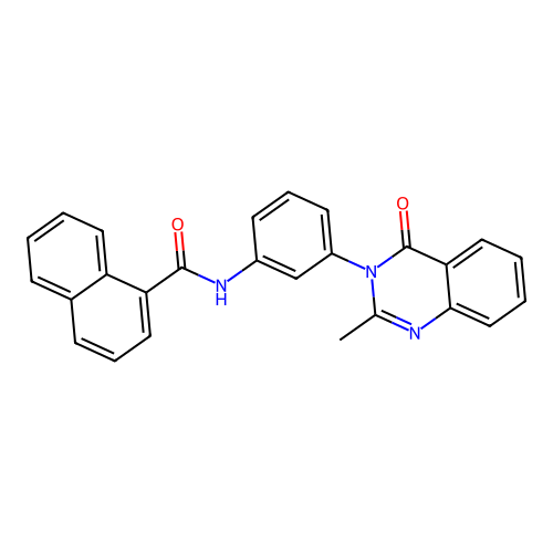 N-(3-(2-methyl-4-oxoquinazolin-3(4H)-yl)phenyl)-1-naphthamide structure