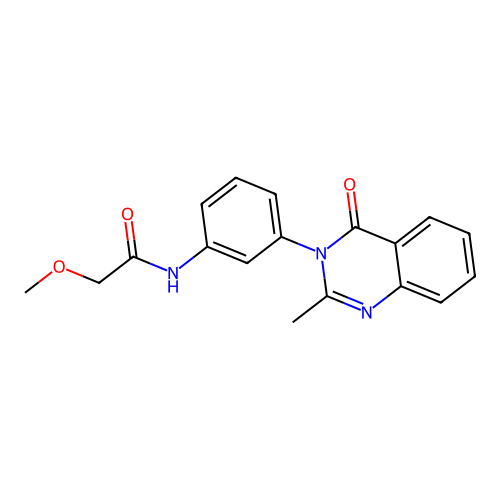 2-methoxy-N-[3-(2-methyl-4-oxoquinazolin-3-yl)phenyl]acetamide structure