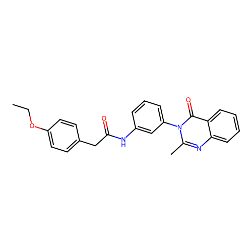 2-(4-ethoxyphenyl)-N-[3-(2-methyl-4-oxoquinazolin-3-yl)phenyl]acetamide structure
