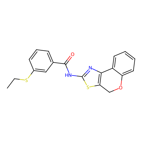 N-(4H-chromeno[4,3-d]thiazol-2-yl)-3-(ethylthio)benzamide structure