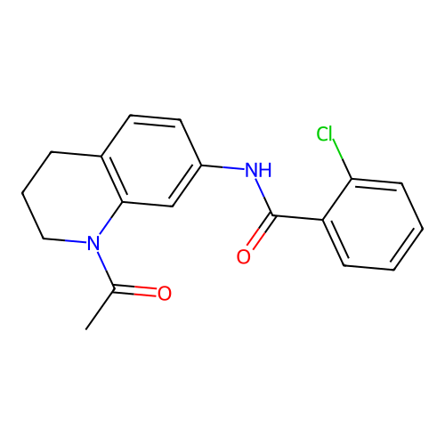 N-(1-acetyl-1,2,3,4-tetrahydroquinolin-7-yl)-2-chlorobenzamide structure