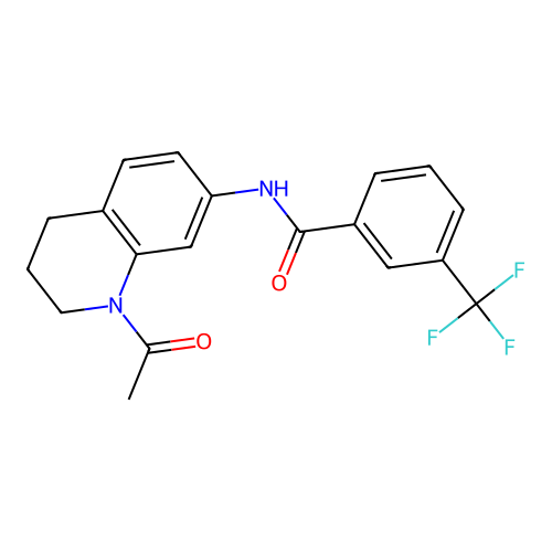 N-(1-acetyl-1,2,3,4-tetrahydroquinolin-7-yl)-3-(trifluoromethyl)benzamide structure