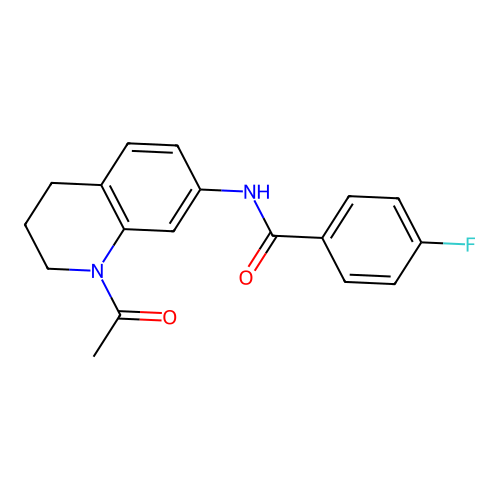 N-(1-acetyl-1,2,3,4-tetrahydroquinolin-7-yl)-4-fluorobenzamide structure