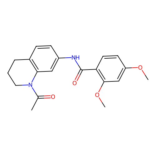 N-(1-acetyl-1,2,3,4-tetrahydroquinolin-7-yl)-2,4-dimethoxybenzamide structure