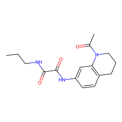 N1-(1-acetyl-1,2,3,4-tetrahydroquinolin-7-yl)-N2-propyloxalamide structure