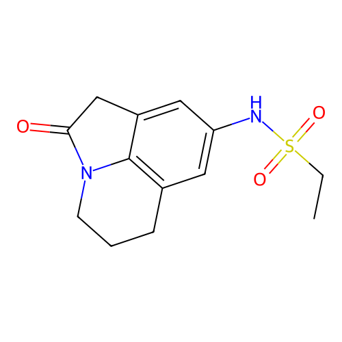 N-(2-oxo-2,4,5,6-tetrahydro-1H-pyrrolo[3,2,1-ij]quinolin-8-yl)ethanesulfonamide structure