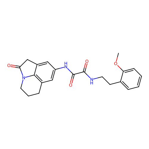 N'-[2-(2-methoxyphenyl)ethyl]-N-{2-oxo-1-azatricyclo[6.3.1.0^{4,12}]dodeca-4,6,8(12)-trien-6-yl}ethanediamide structure