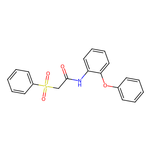 2-(benzenesulfonyl)-N-(2-phenoxyphenyl)acetamide structure