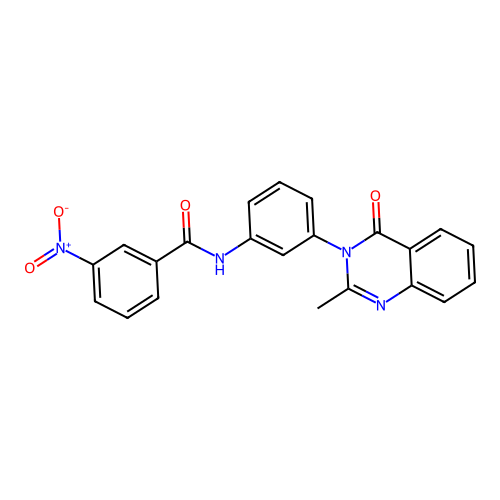 N-[3-(2-methyl-4-oxoquinazolin-3-yl)phenyl]-3-nitrobenzamide structure