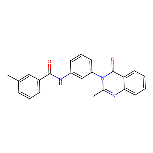 3-methyl-N-[3-(2-methyl-4-oxoquinazolin-3-yl)phenyl]benzamide structure