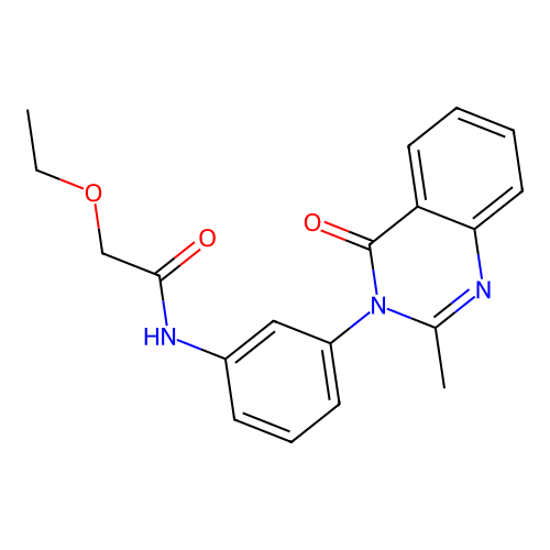 2-ethoxy-N-[3-(2-methyl-4-oxoquinazolin-3-yl)phenyl]acetamide structure