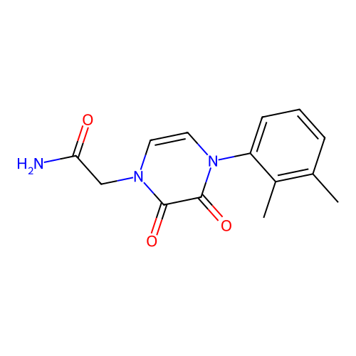 2-[4-(2,3-Dimethylphenyl)-2,3-dioxopyrazin-1-yl]acetamide structure