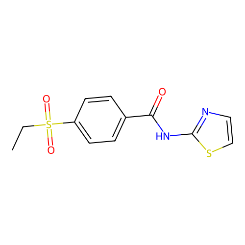 4-(ethylsulfonyl)-N-(thiazol-2-yl)benzamide structure