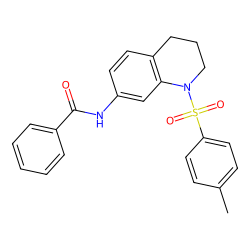 N-(1-tosyl-1,2,3,4-tetrahydroquinolin-7-yl)benzamide structure
