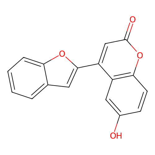 4-(1-Benzofuran-2-yl)-6-hydroxychromen-2-one structure