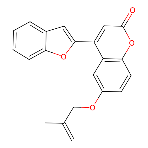 4-(1-benzofuran-2-yl)-6-[(2-methylprop-2-en-1-yl)oxy]-2H-chromen-2-one structure
