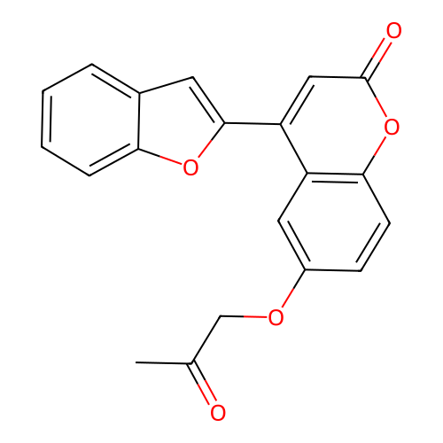 4-(1-Benzofuran-2-yl)-6-(2-oxopropoxy)chromen-2-one structure