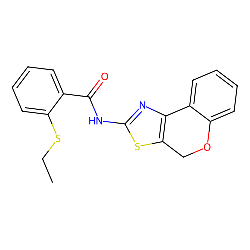 N-(4H-chromeno[4,3-d]thiazol-2-yl)-2-(ethylthio)benzamide structure