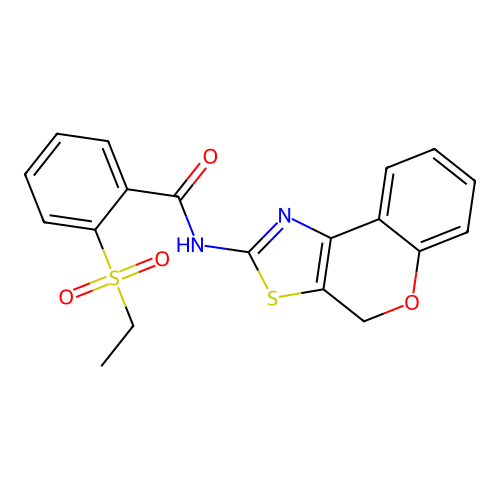 N-(4H-chromeno[4,3-d]thiazol-2-yl)-2-(ethylsulfonyl)benzamide structure