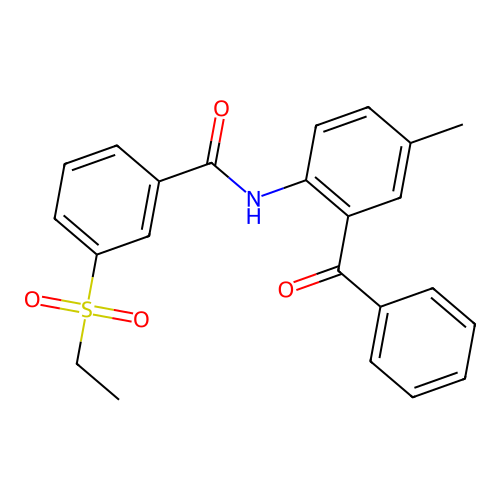 N-(2-benzoyl-4-methylphenyl)-3-ethylsulfonylbenzamide structure