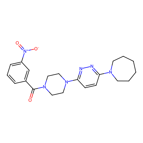(4-(6-(Azepan-1-yl)pyridazin-3-yl)piperazin-1-yl)(3-nitrophenyl)methanone structure