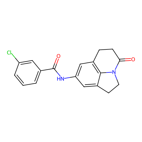 3-chloro-N-(4-oxo-2,4,5,6-tetrahydro-1H-pyrrolo[3,2,1-ij]quinolin-8-yl)benzamide structure
