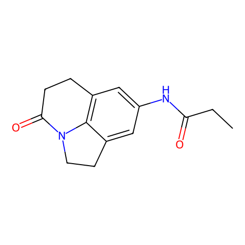 N-(4-oxo-2,4,5,6-tetrahydro-1H-pyrrolo[3,2,1-ij]quinolin-8-yl)propionamide structure