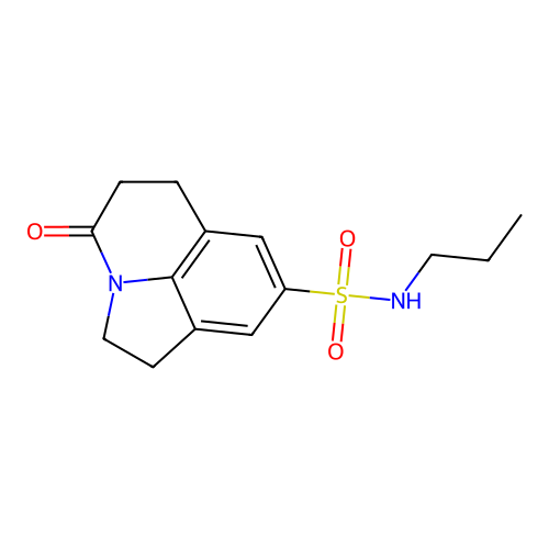 11-oxo-N-propyl-1-azatricyclo[6.3.1.0^{4,12}]dodeca-4(12),5,7-triene-6-sulfonamide structure