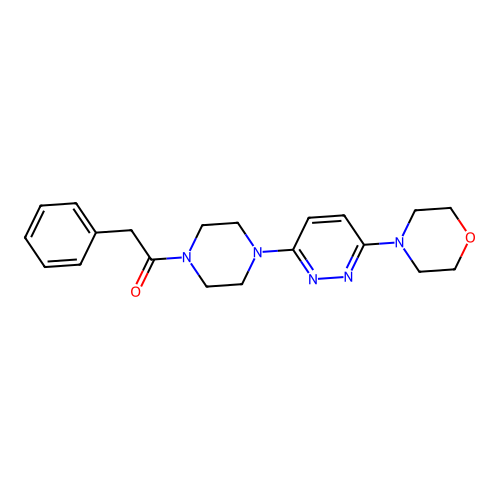 1-(4-(6-Morpholinopyridazin-3-yl)piperazin-1-yl)-2-phenylethanone structure