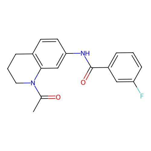 N-(1-acetyl-1,2,3,4-tetrahydroquinolin-7-yl)-3-fluorobenzamide structure