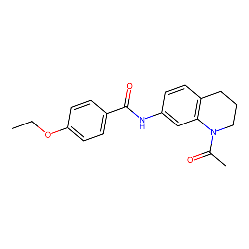 N-(1-acetyl-1,2,3,4-tetrahydroquinolin-7-yl)-4-ethoxybenzamide structure