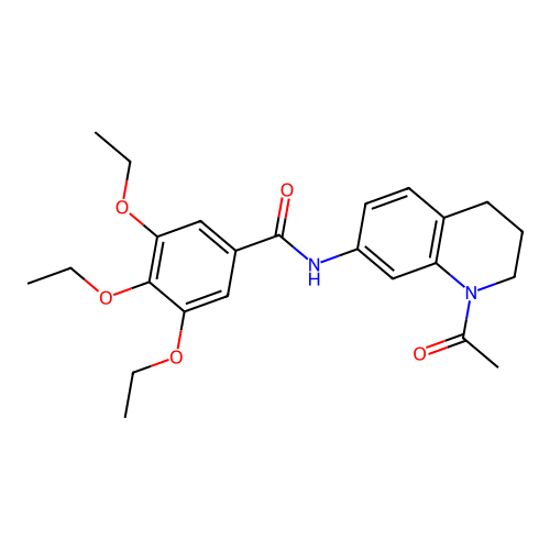 N-(1-acetyl-1,2,3,4-tetrahydroquinolin-7-yl)-3,4,5-triethoxybenzamide structure