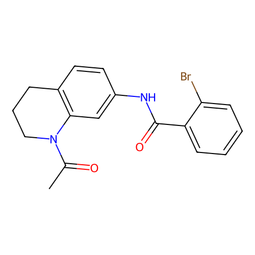 N-(1-acetyl-1,2,3,4-tetrahydroquinolin-7-yl)-2-bromobenzamide structure