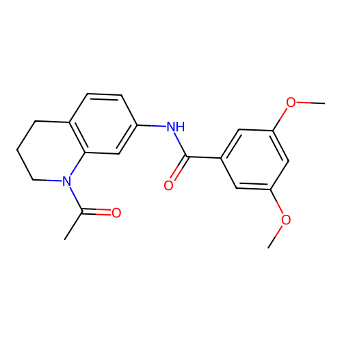 N-(1-acetyl-1,2,3,4-tetrahydroquinolin-7-yl)-3,5-dimethoxybenzamide structure