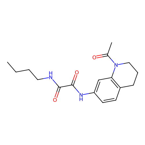 N1-(1-acetyl-1,2,3,4-tetrahydroquinolin-7-yl)-N2-butyloxalamide structure
