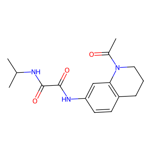N1-(1-acetyl-1,2,3,4-tetrahydroquinolin-7-yl)-N2-isopropyloxalamide structure